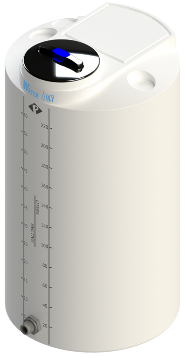 65 Gal ProChem® Potable Water Tank w/Bulkhead Fittings - Twist Lid 8